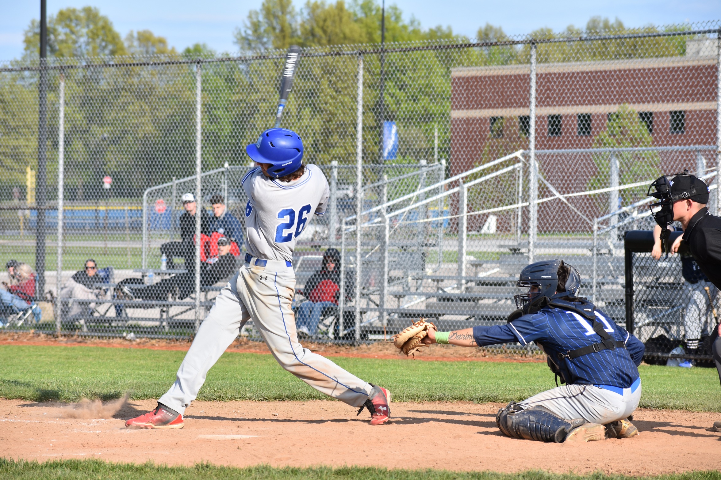 Lakers baseball falls to Eagles in Game 1; game 2 halted after 6